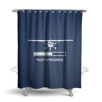 Thumbnail for Pilot In Progress (Cessna) Designed Shower Curtains