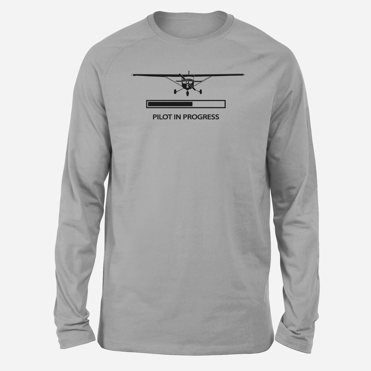 Pilot In Progress (Cessna) Designed Long-Sleeve T-Shirts