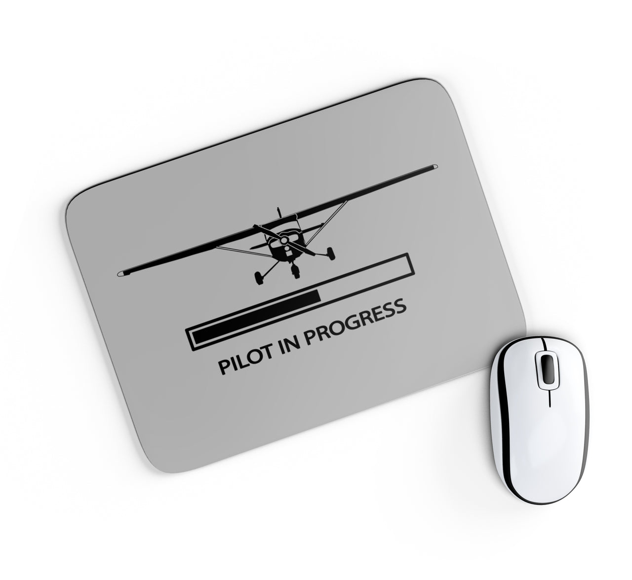 Pilot In Progress (Cessna) Designed Mouse Pads