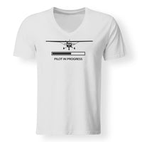 Thumbnail for Pilot In Progress (Cessna) Designed V-Neck T-Shirts