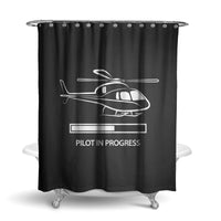 Thumbnail for Pilot In Progress (Helicopter) Designed Shower Curtains