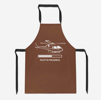 Thumbnail for Pilot In Progress (Helicopter) Designed Kitchen Aprons