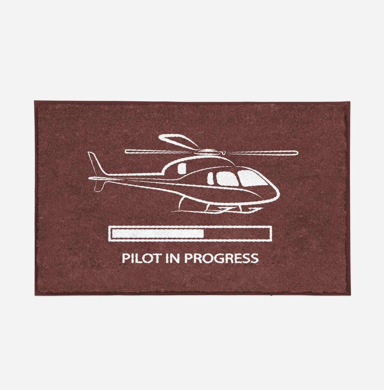 Pilot In Progress (Helicopter) Designed Door Mats