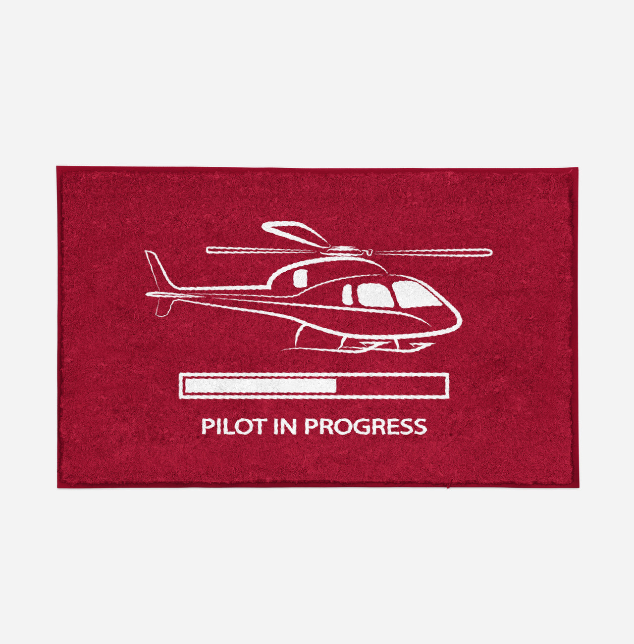 Pilot In Progress (Helicopter) Designed Door Mats
