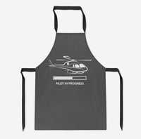 Thumbnail for Pilot In Progress (Helicopter) Designed Kitchen Aprons