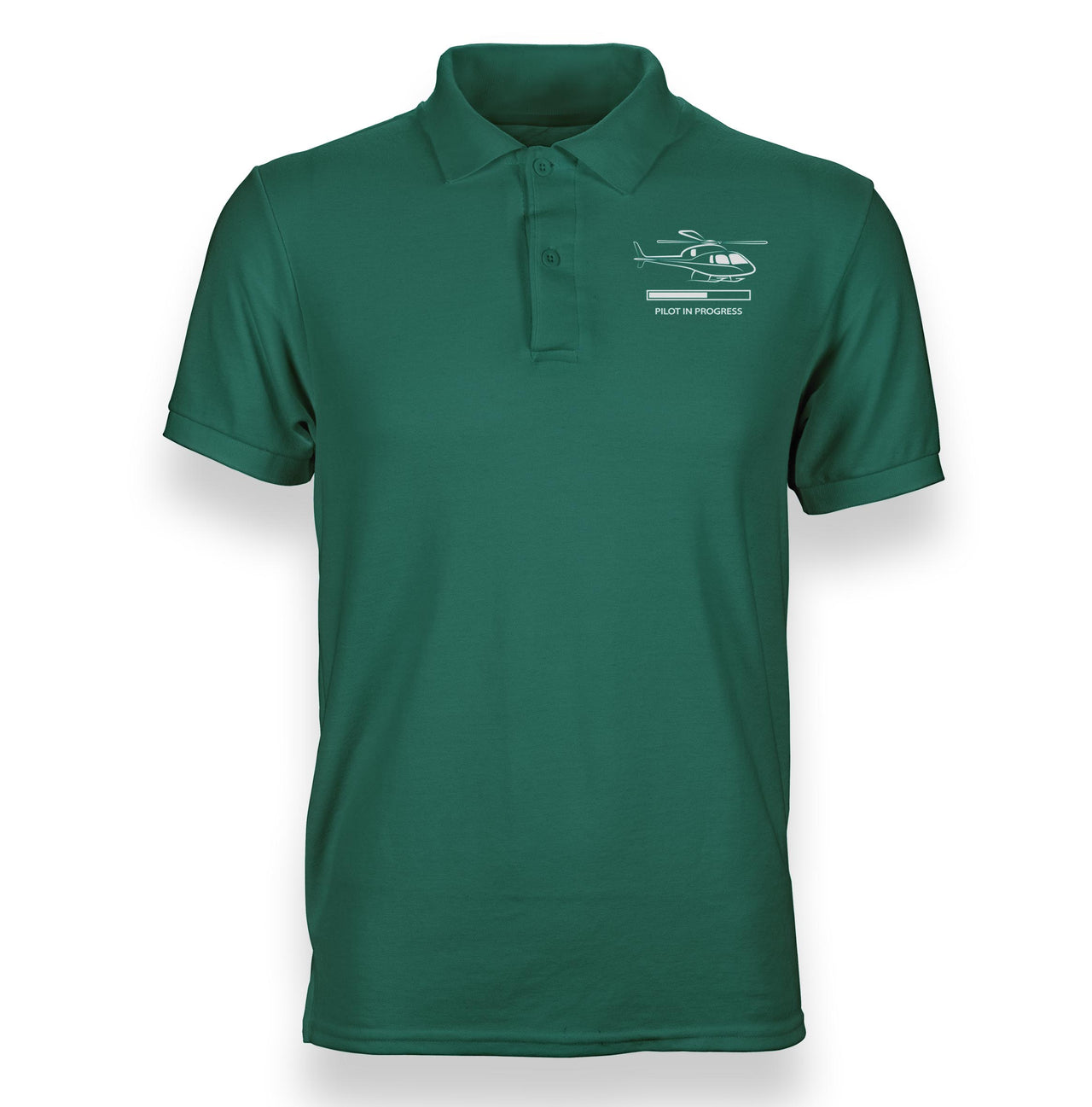 Pilot In Progress (Helicopter) Designed Polo T-Shirts