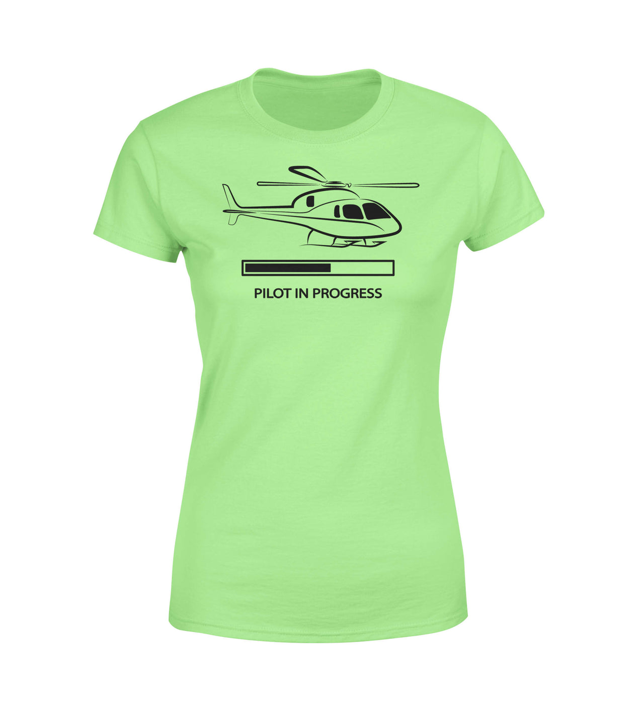 Pilot In Progress (Helicopter) Designed Women T-Shirts