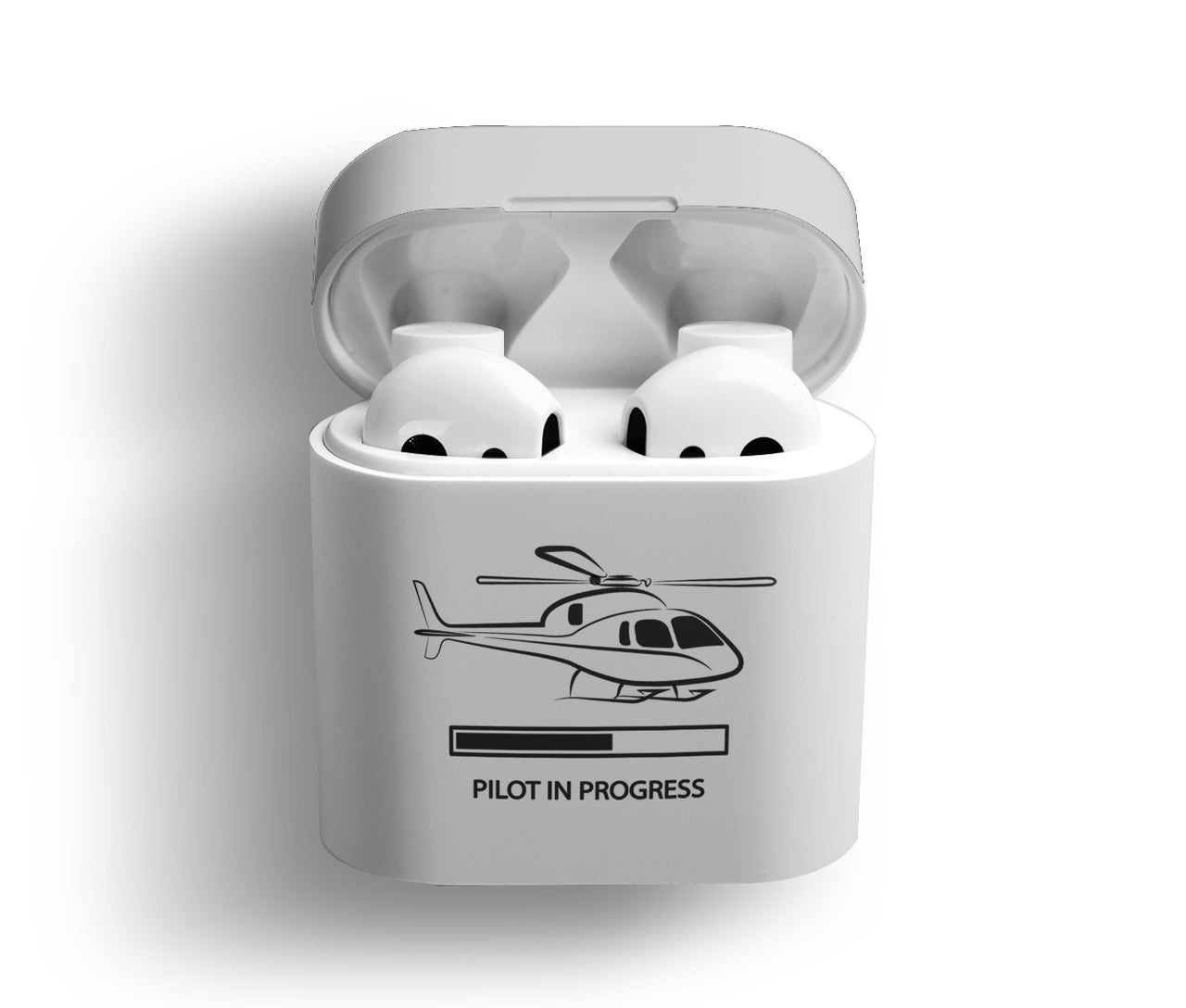 Pilot In Progress (Helicopter) Designed AirPods Cases