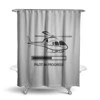 Thumbnail for Pilot In Progress (Helicopter) Designed Shower Curtains