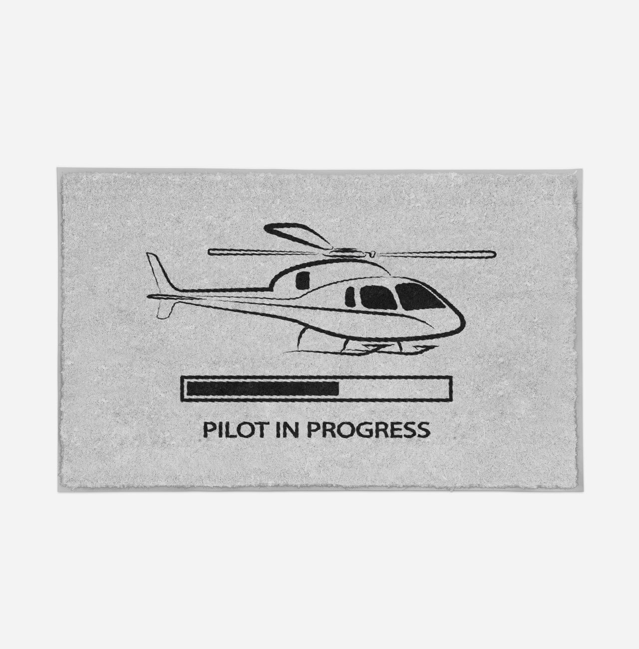 Pilot In Progress (Helicopter) Designed Door Mats