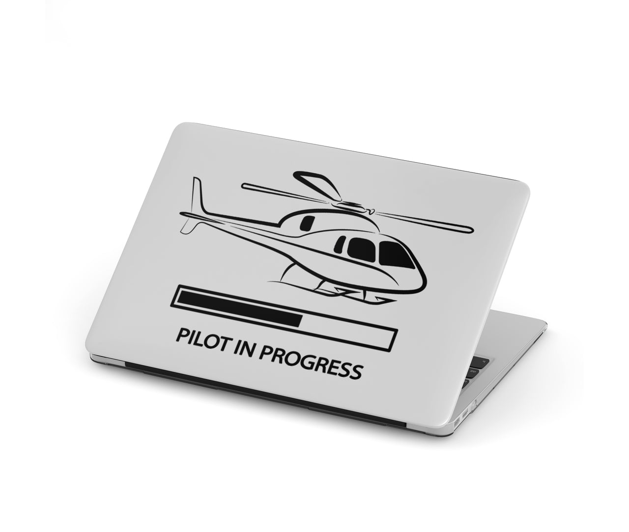 Pilot In Progress (Helicopter) Designed Macbook Cases