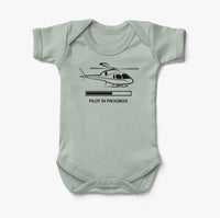 Thumbnail for Pilot In Progress (Helicopter) Designed Baby Bodysuits
