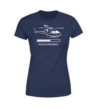 Thumbnail for Pilot In Progress (Helicopter) Designed Women T-Shirts