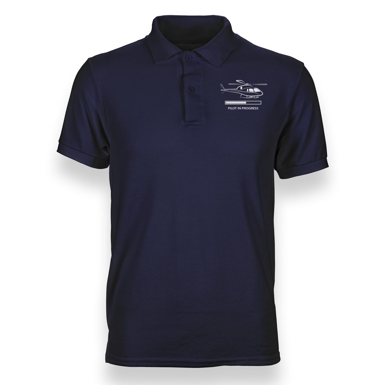 Pilot In Progress (Helicopter) Designed Polo T-Shirts