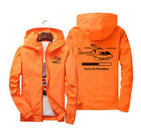 Thumbnail for Pilot In Progress (Helicopter) Designed Windbreaker Jackets