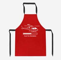 Thumbnail for Pilot In Progress (Helicopter) Designed Kitchen Aprons