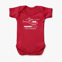 Thumbnail for Pilot In Progress (Helicopter) Designed Baby Bodysuits