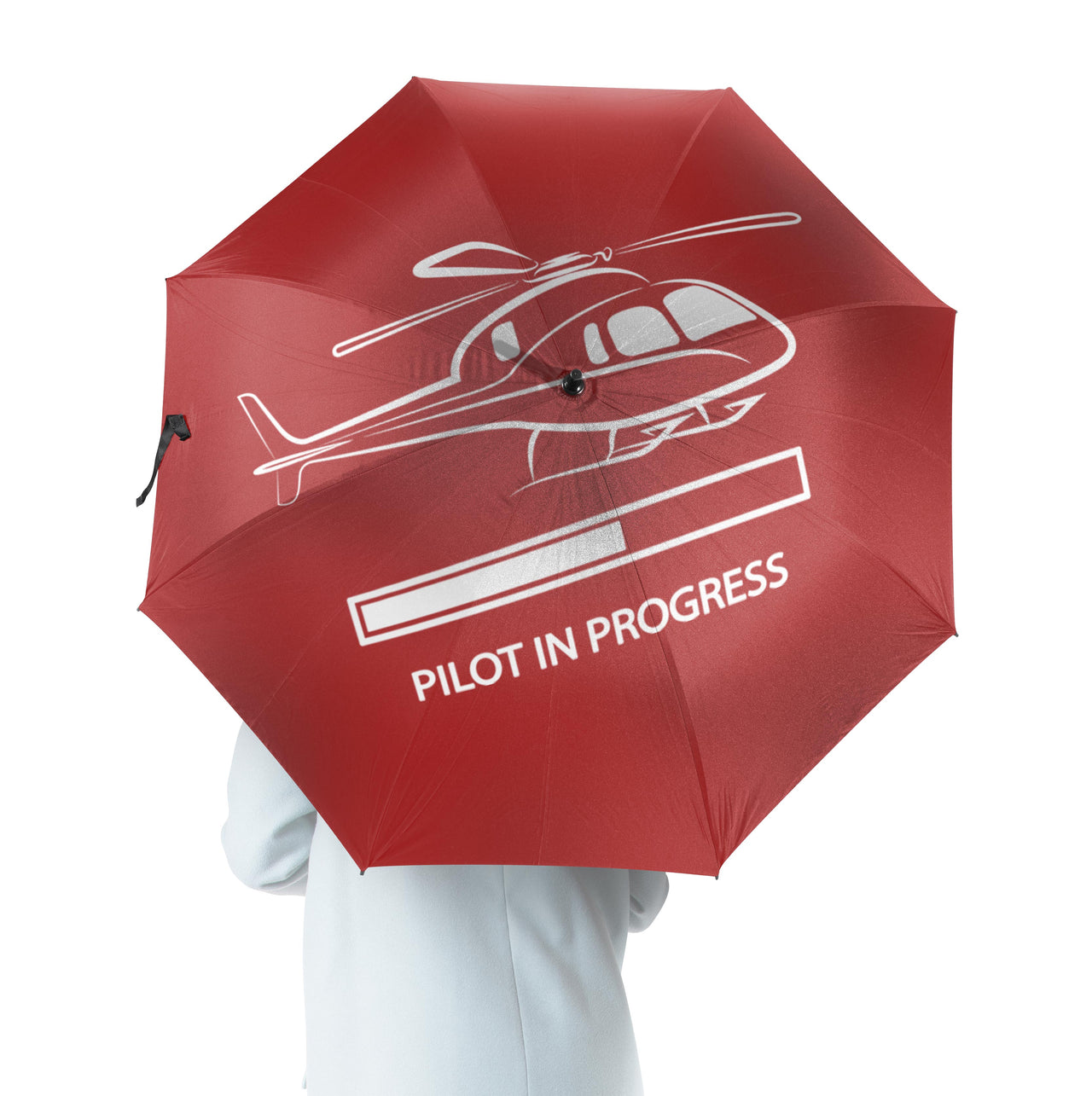 Pilot In Progress (Helicopter) Designed Umbrella