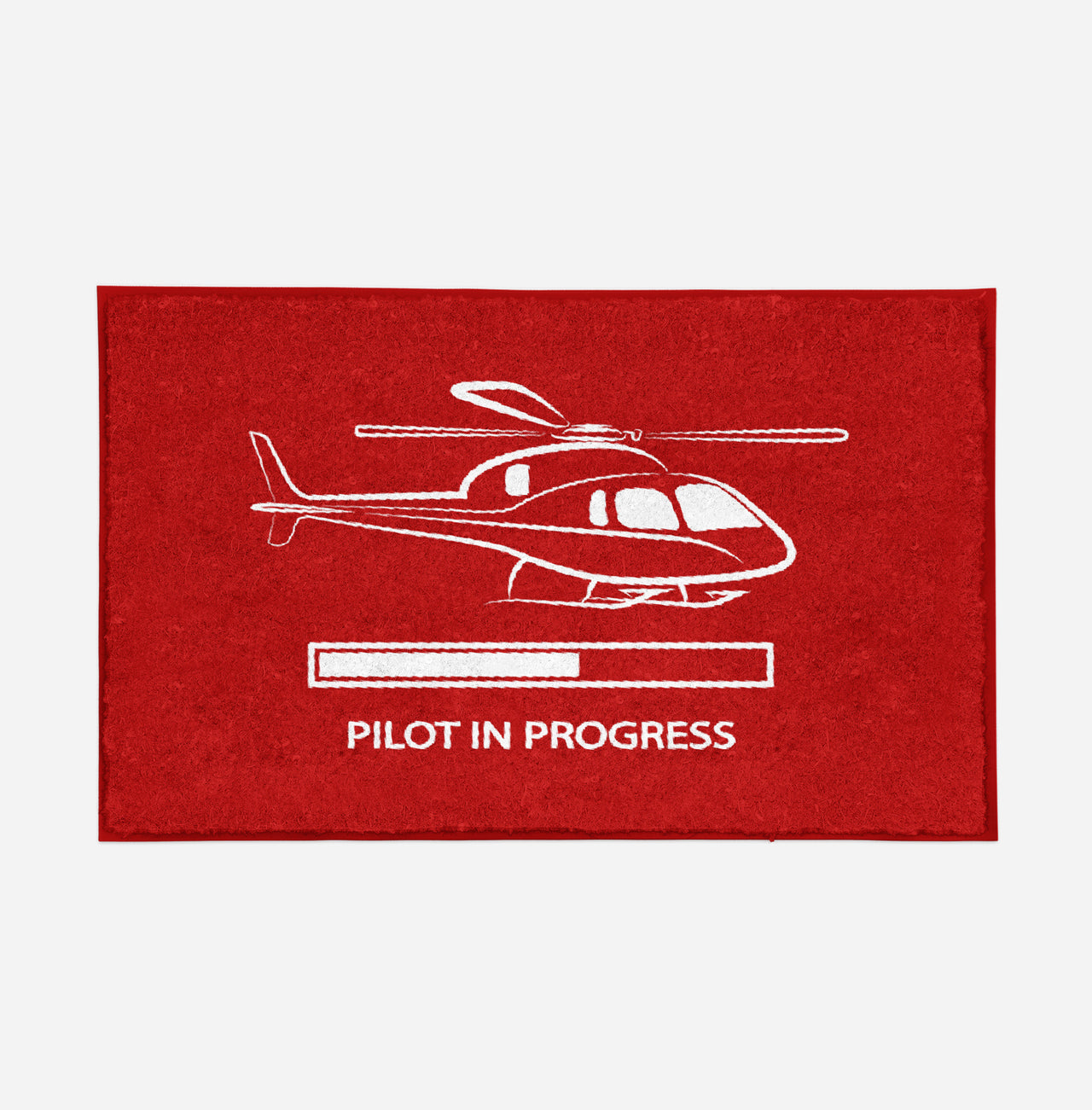 Pilot In Progress (Helicopter) Designed Door Mats