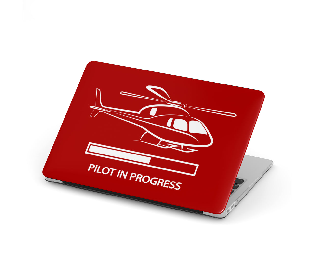 Pilot In Progress (Helicopter) Designed Macbook Cases