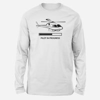 Thumbnail for Pilot In Progress (Helicopter) Designed Long-Sleeve T-Shirts