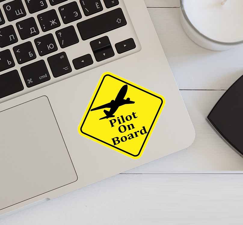 Pilot On Board Designed Super Cool Stickers – Aviation Shop