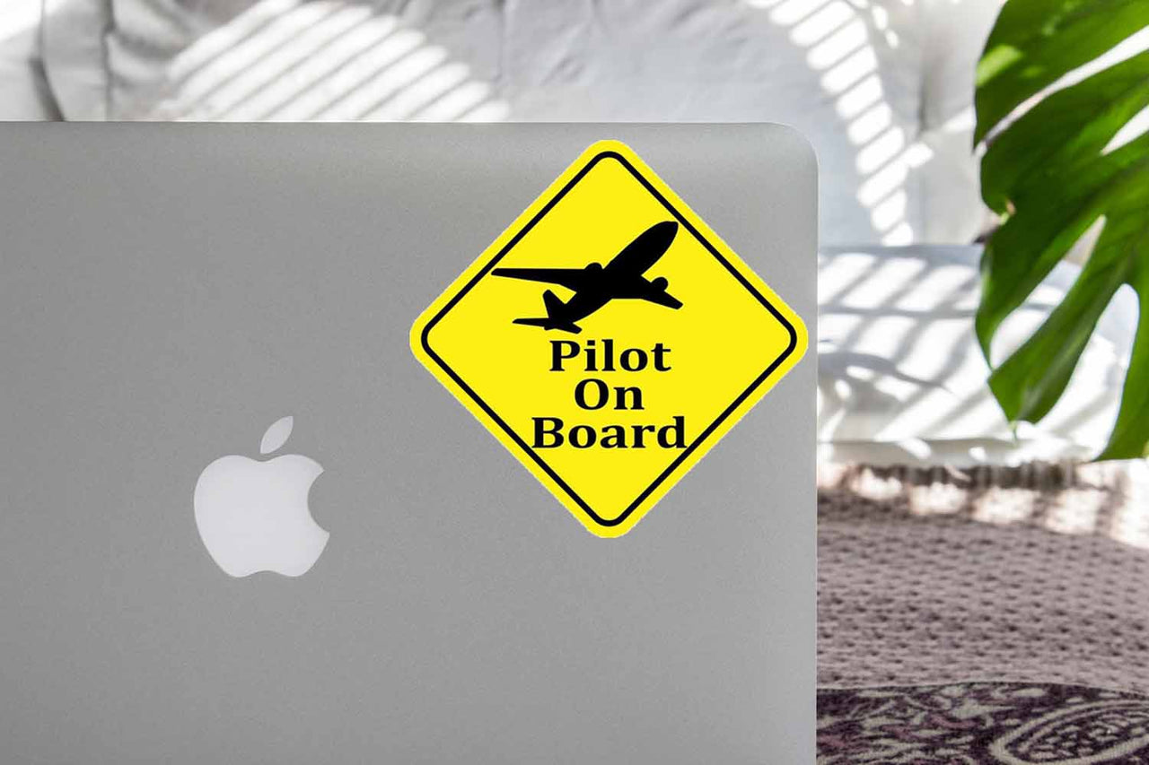 Pilot On Board Designed Super Cool Stickers