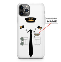 Thumbnail for Pilot Uniform Designed (2,3,4 Lines - Customizable Name) iPhone Cases