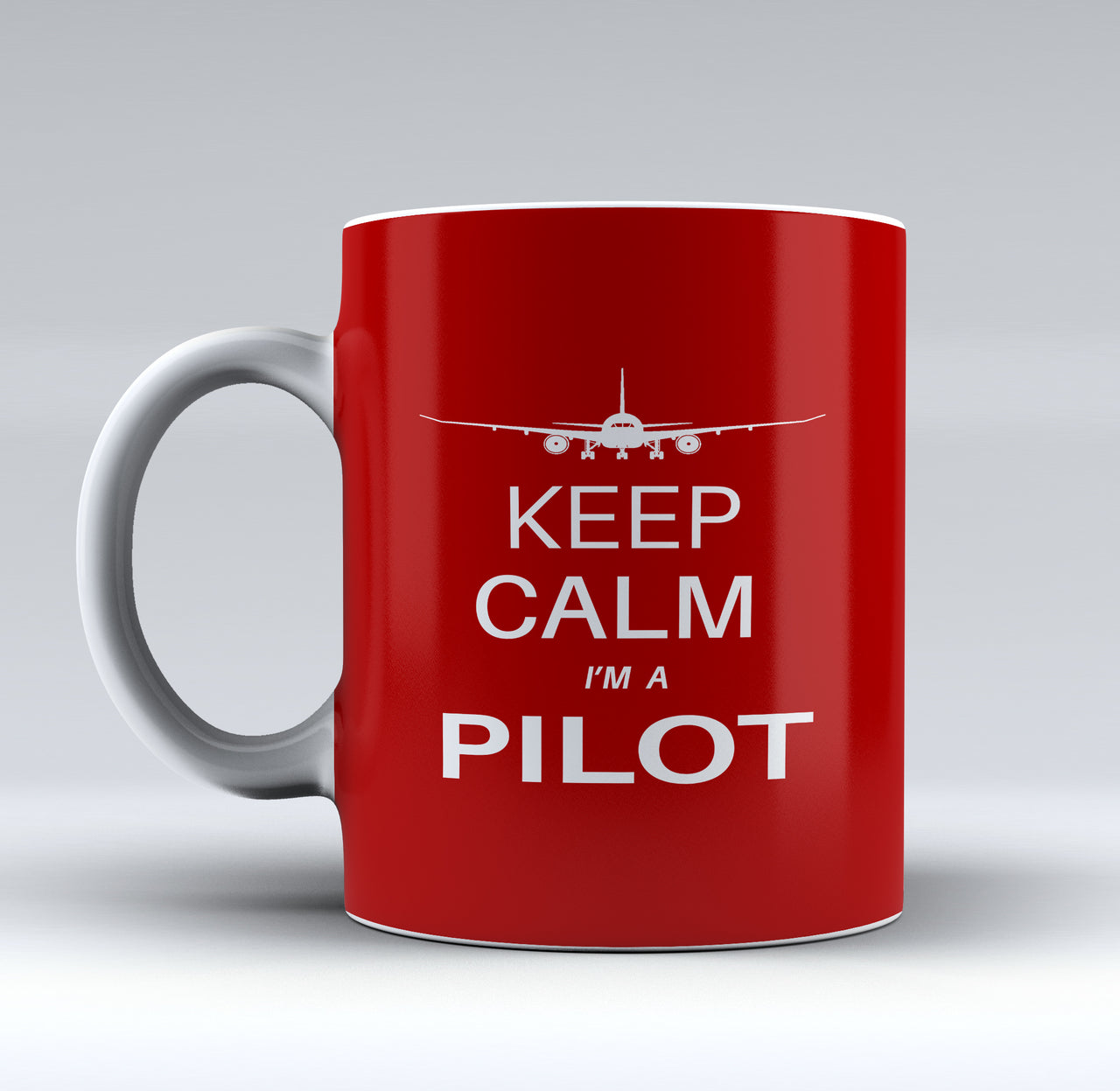 Keep Calm I'm a Pilot (777 Silhouette) Designed Mugs