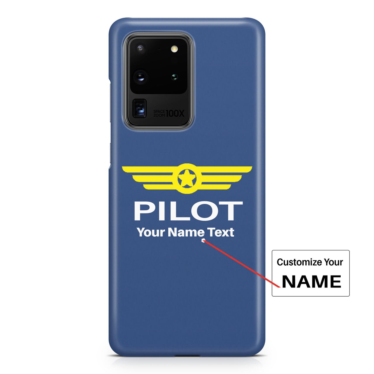 Pilot & Badge (+Customizable Name) Designed Samsung S & Note Cases