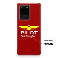 Thumbnail for Pilot & Badge (+Customizable Name) Designed Samsung S & Note Cases