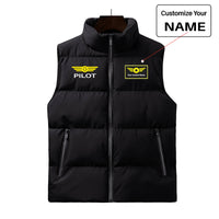 Thumbnail for Pilot & Badge Designed Puffy Vests