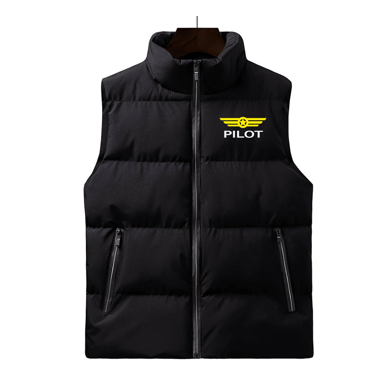 Pilot & Badge Designed Puffy Vests