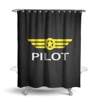 Thumbnail for Pilot & Badge Designed Shower Curtains