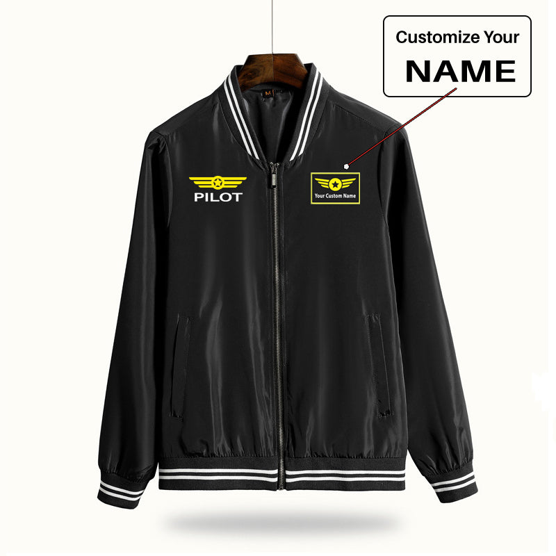 Pilot & Badge Designed Thin Spring Jackets