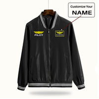 Thumbnail for Pilot & Badge Designed Thin Spring Jackets