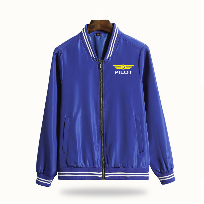 Pilot & Badge Designed Thin Spring Jackets