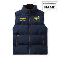 Thumbnail for Pilot & Badge Designed Puffy Vests