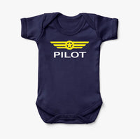 Thumbnail for Pilot & Badge Designed Baby Bodysuits