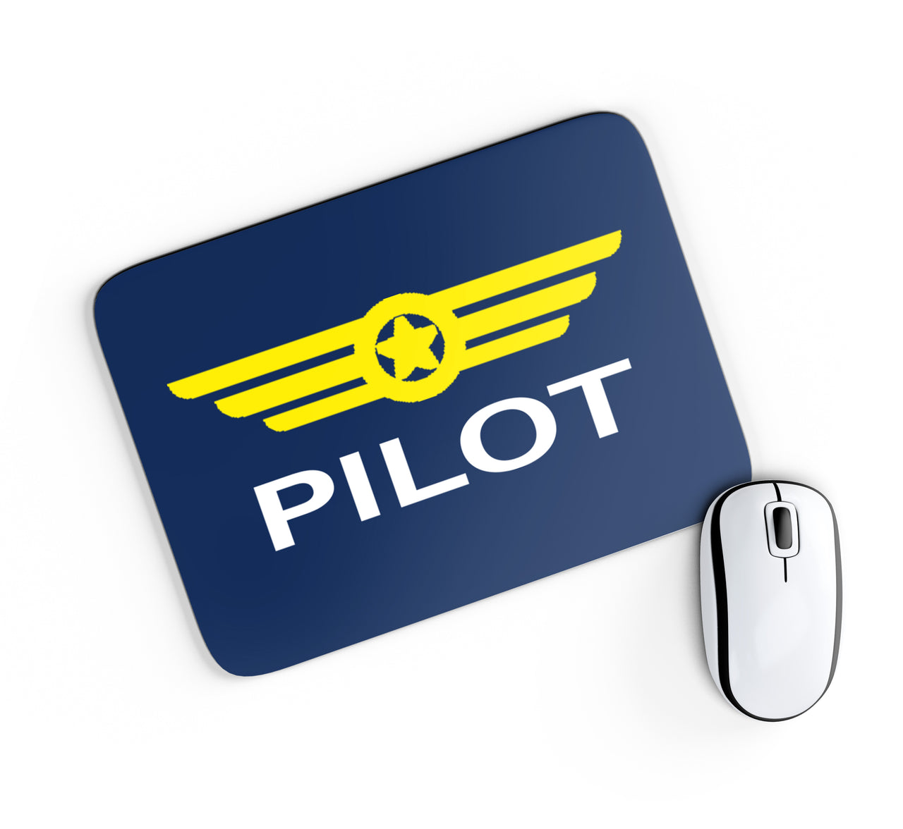 Pilot & Badge Designed Mouse Pads