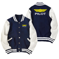 Thumbnail for Pilot & Badge Designed Baseball Style Jackets