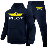 Thumbnail for Pilot & Badge Designed Hoodies & Sweatpants Set