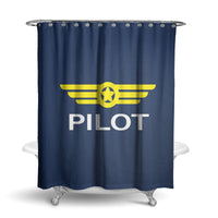 Thumbnail for Pilot & Badge Designed Shower Curtains