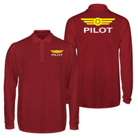 Thumbnail for Pilot & Badge Designed Long Sleeve Polo T-Shirts (Double-Side)