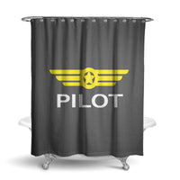 Thumbnail for Pilot & Badge Designed Shower Curtains