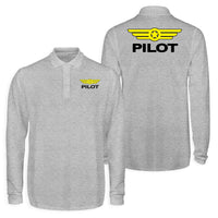 Thumbnail for Pilot & Badge Designed Long Sleeve Polo T-Shirts (Double-Side)