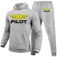 Thumbnail for Pilot & Badge Designed Hoodies & Sweatpants Set