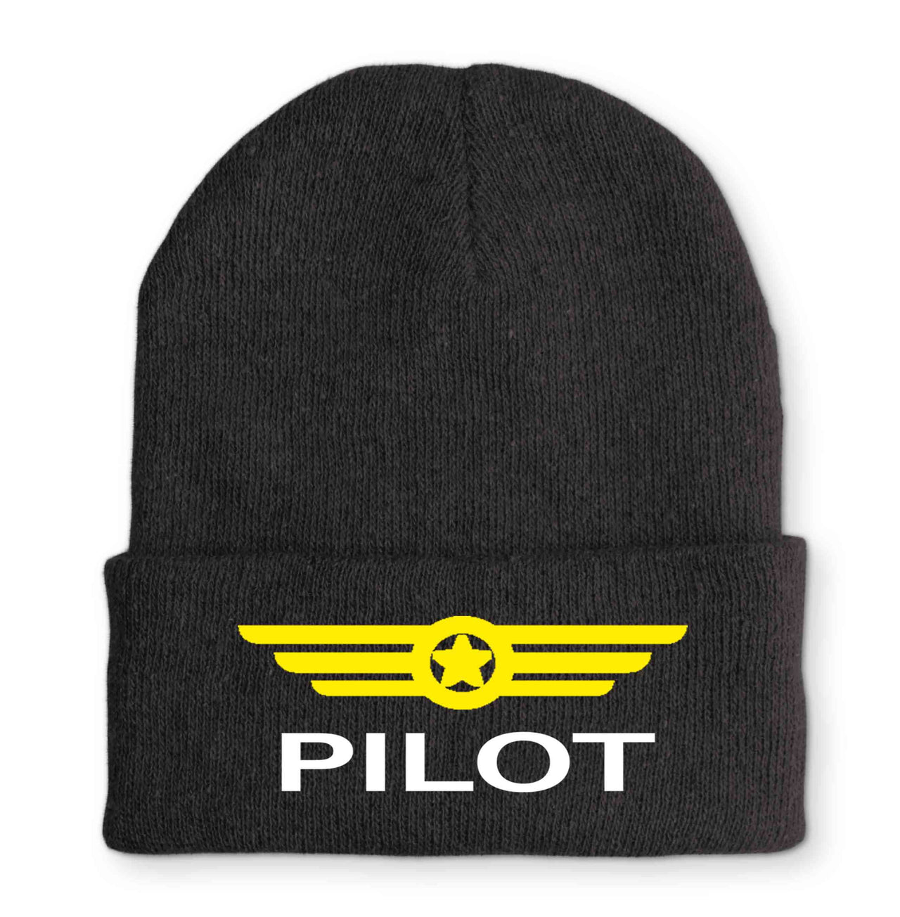 Pilot & Badge Embroidered Beanies