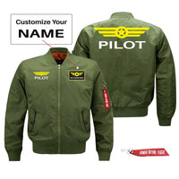 Thumbnail for Pilot & Badge Designed Pilot Jackets (Customizable)