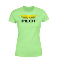 Thumbnail for Pilot & Badge Designed Women T-Shirts